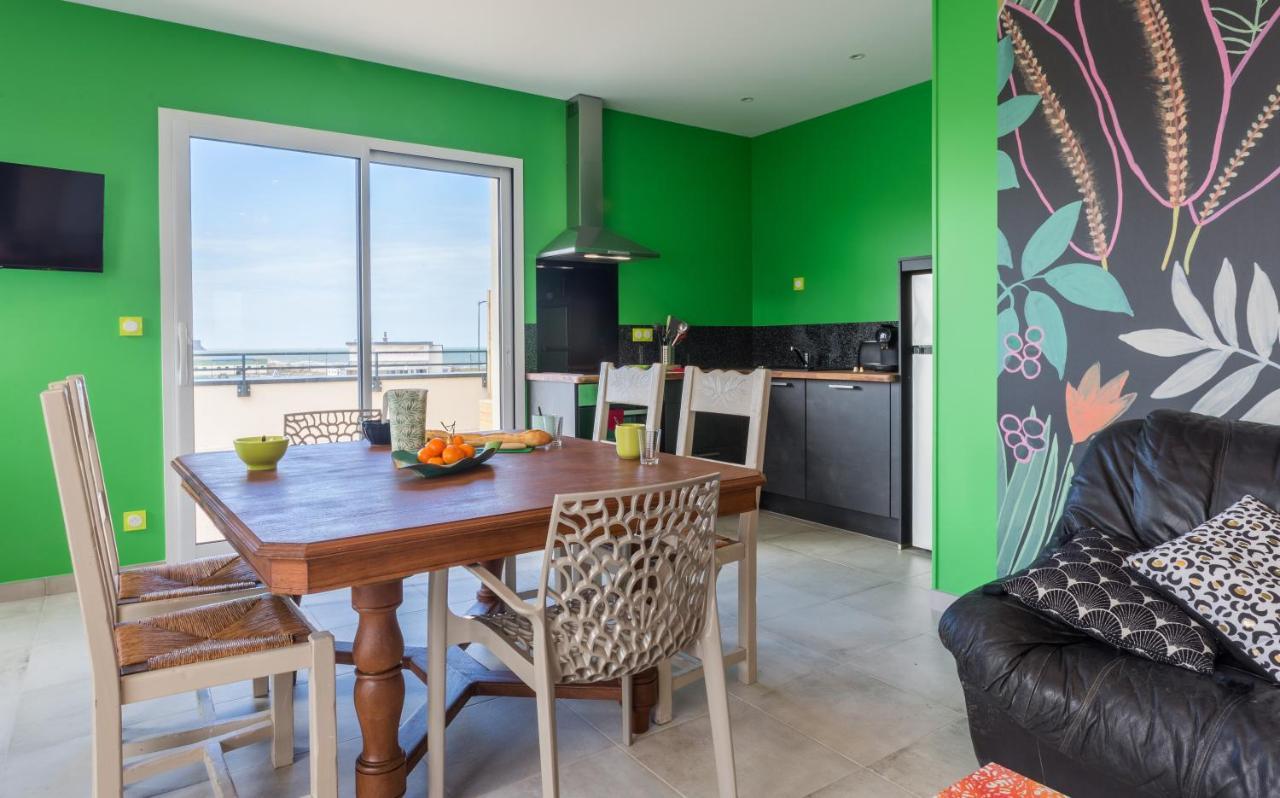 Babord, Appt Avec Terrasse Et Vue Mer Saint-Come-de-Fresne Ngoại thất bức ảnh